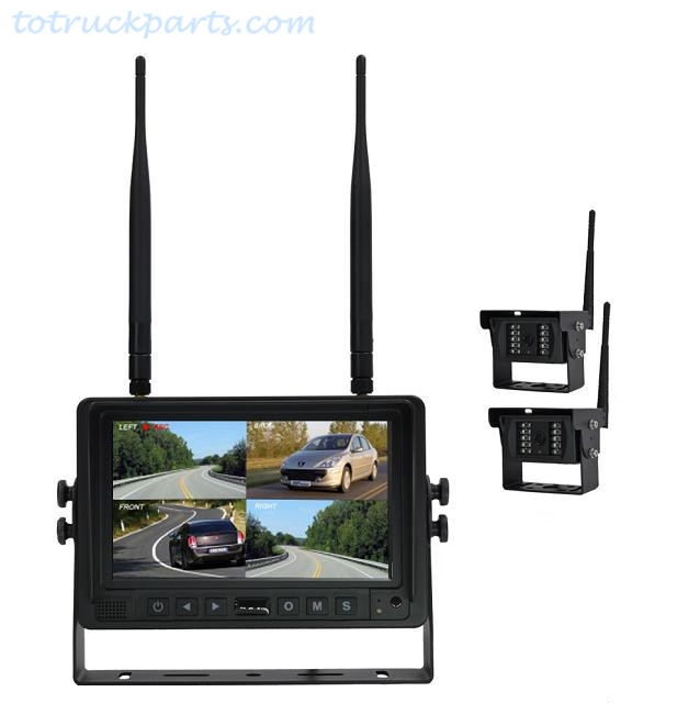 2ch 4ch Video Input Split Screen Quad View Digital Signal 2.4G Wireless ...