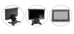 2 ways Video Input Vehicle Mounted Display 7inch VGA Monitor Computer Monitoring System